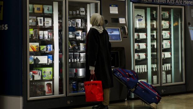 You can buy a lot more than drinks from airport vending machines these days.