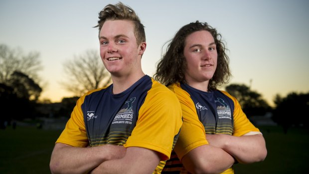 Lachlan Lonergan (right) with brother Ryan.