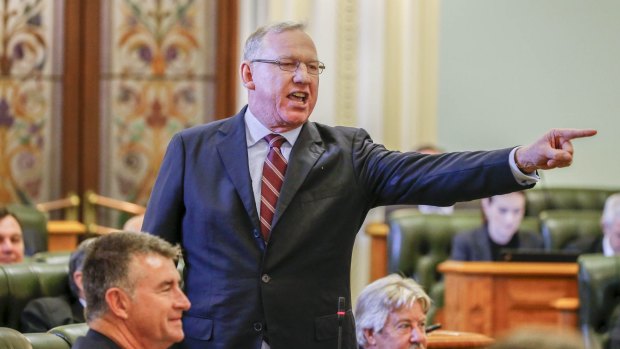 Jeff Seeney attacked Labor MPs, calling them "chicken-hearted head-kickers".