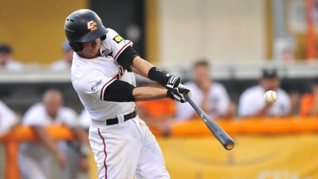 Canberra Cavalry batter Bryan Pounds.