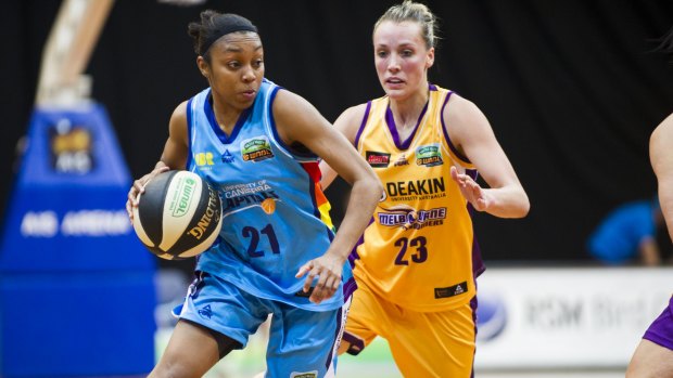 WNBA guard Renee Montgomery is hoping to help the Canberra Capitals revive their ailing season. 