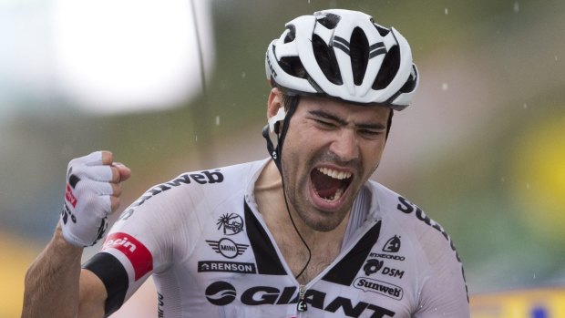 Tom Dumoulin wins the stage 9 summit finish in Andorra Arcalis.