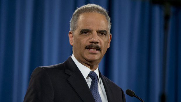 US Attorney-General Eric Holder speaks about the Justice Department's findings in two investigations in Ferguson, Missouri.