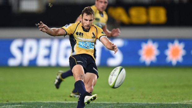 Brumbies scrumhalf Nic White will miss the game against the Rebels with an ankle injury.