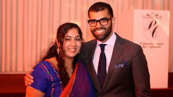 Nikita Chawla with her brother Tarang. 