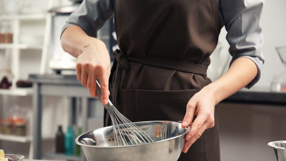 Tinka Lander loves a bottom-heavy whisk that doesn't fall out of the bowl. 