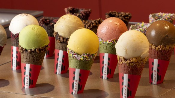 Kori's ice-cream comes in an array of Japanese-inspired flavours, like nashi pear sorbet.