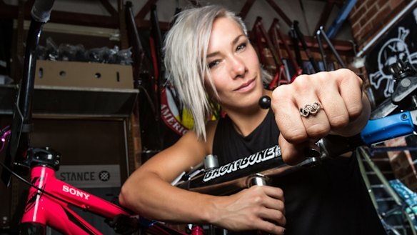 Gold medal hope: Australian BMX rider Caroline Buchanan.