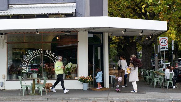 Morning Market's stores in Prahran and Fitzroy are open for baked treats, grocery supplies, coffee and flowers.