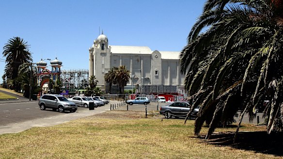 The St Kilda Triangle site, next to the Palais Theatre and Luna Park. 