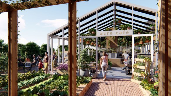 Acre Eatery and Farm will open on the roof of Brickwork's shopping centre