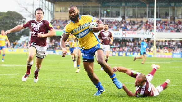 Semi time: Semi Radradra has been the Eels' best in 2015.