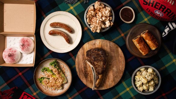 Estelle's grill-at-home grand final box.