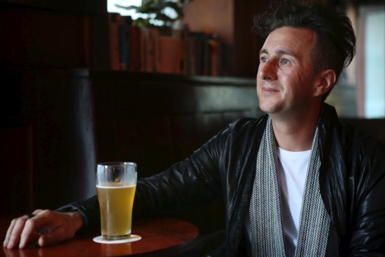 Brisbane-based Chef Ben Russell enjoying a Pale Ale at the Hollywood Hotel in Surry Hills. 