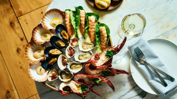 Swish fish: Stokehouse's seafood platter.