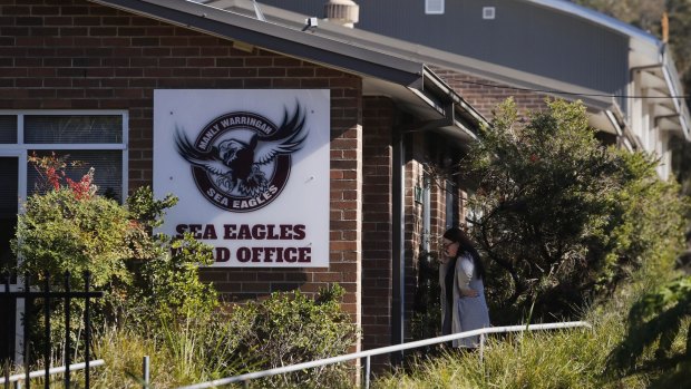 NRL integrity unit investigators descended on the Manly Sea Eagles' head office.