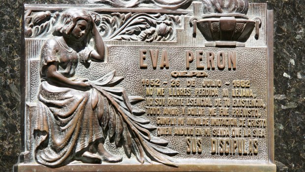 Eva Peron's grave at La Recoleta.