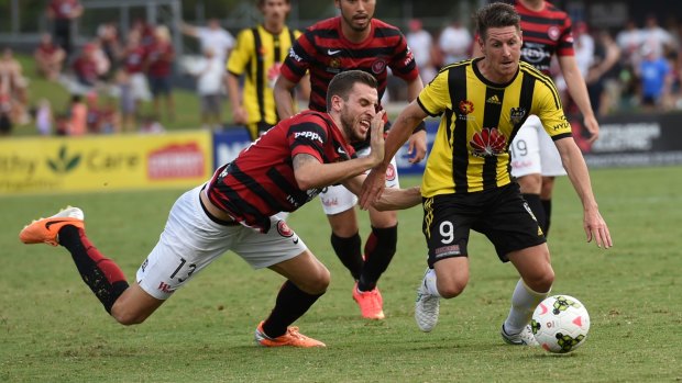 Ace performer: Nathan Burns has starred for Wellington Phoenix this season.