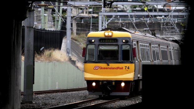 Trains were briefly suspended after a person was seen on the tracks between Central and Roma Street stations.
