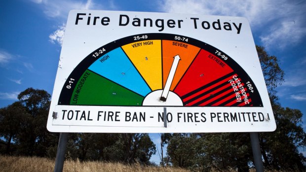 A severe fire danger is predicted for Friday.