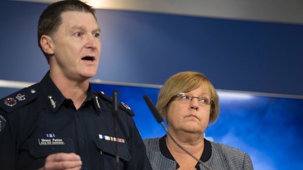 Acting Chief Commissioner Shane Patton and police minister Lisa Neville speak about youth crime.