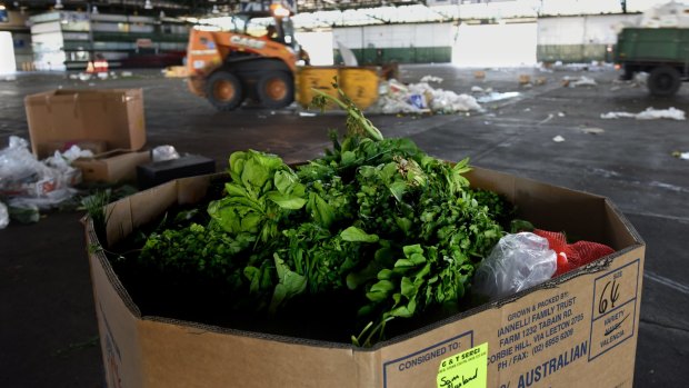 Not just food scraps: Spoiled produce at Sydney Market is sent to the nearby Earthpower facility to be converted into energy,