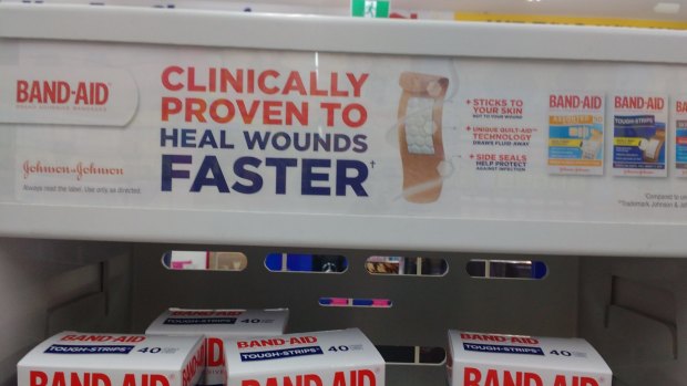 A Band-Aid advert spotted by Dr Ken Harvey.