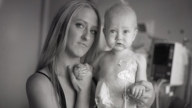 Katie and Jaylen in hospital, Melbourne, 2012 for 'The new storytellers: Morganna Magee' young documentary photographers series on Clique.