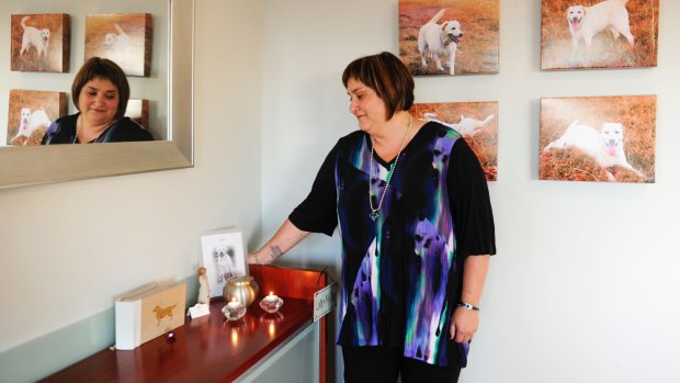 Melinda Parrett organised a private cremation for her dog, Remmington.