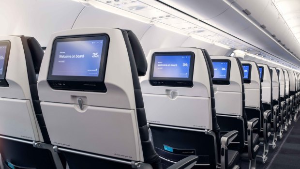 The A321neo offers Air New Zealand's new in-flight entertainment system, and the selection is probably the best the writer has encountered on a flight.