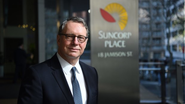 Suncorp chief executive Michael Cameron delivered the group's 3.6 per cent lift in profits on Thursday.