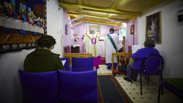 A service in the chapel.