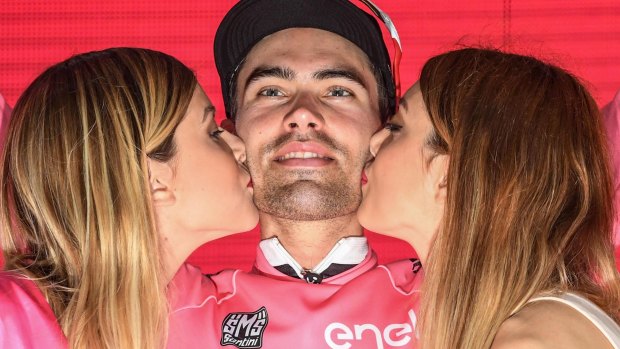 Leading the way: Dutch rider Tom Dumoulin.