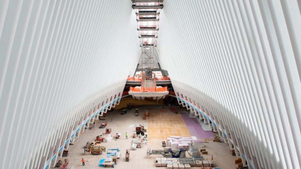 Big projects: Westfield's World Trade Center Transportation Hub mall.