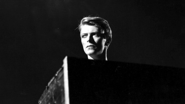  David Bowie in concert at Earl's Court, London during his 1978 world tour.