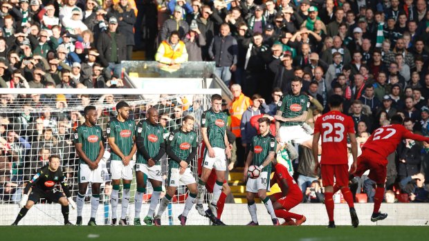 Brick wall: Liverpool were unable to find a way through Plymouth's defence.