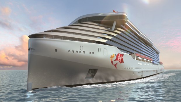 Virgin Voyages first cruise ship design unveiled.