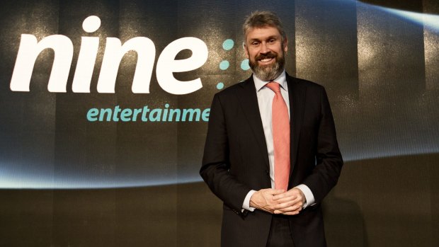 Hugh Marks has replaced David Gyngell (pictured) as Nine Entertainment Co chief executive. 