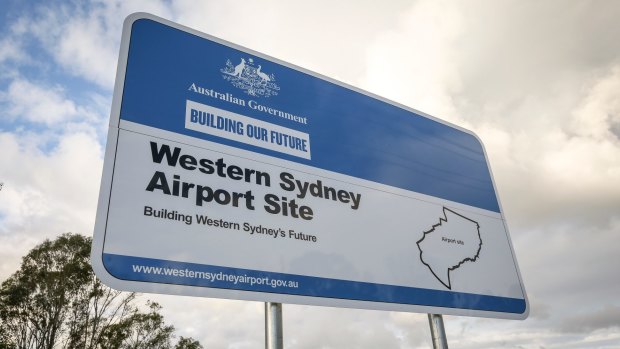 The Turnbull government favours a north-south link to the new airport.