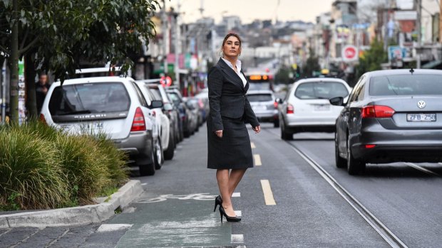 Greens candidate Lidia Thorpe in Northcote. 