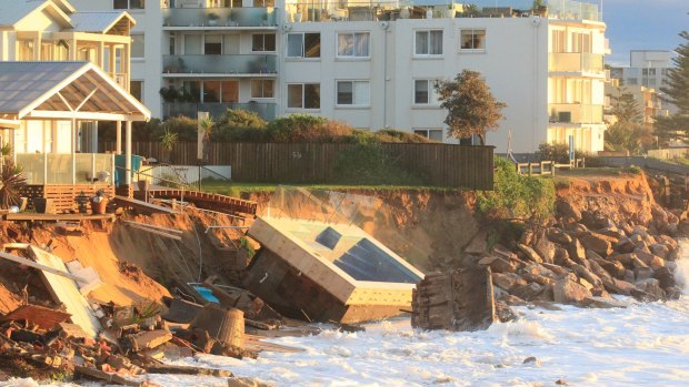 The Collaroy beach front was hard hit by the 2016 storm.