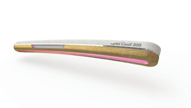 The Gold Coast 2018 Commonwealth Games Queen's baton features a leading edge made from reclaimed plastic.
