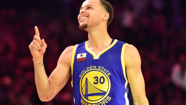 Coming out on top: Golden State Warriors guard Stephen Curry.