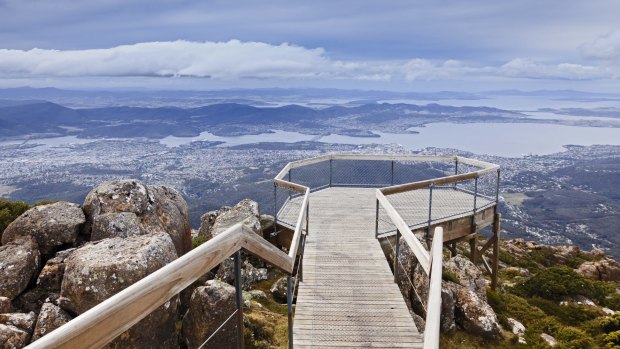 View over Hobart, Tasmania.