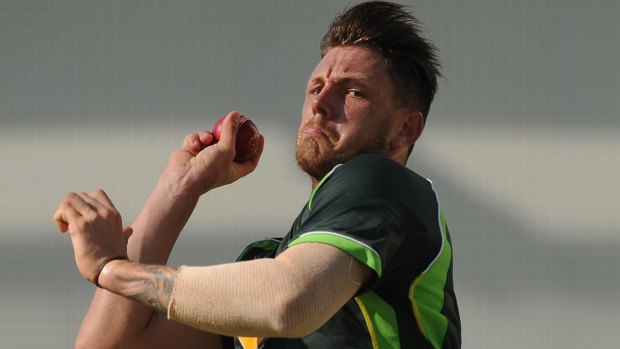 Next cab: Victorian paceman James Pattinson will come into contention for a Test berth with the retirement of Mitch Johnson.