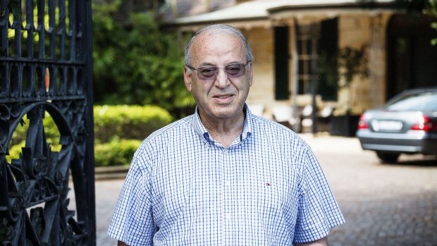 Eddie Obeid at his home in Hunters Hill. He faces court on Thursday.