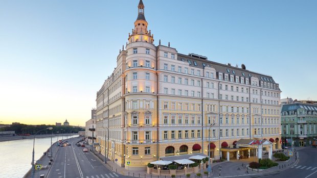 The majestic Hotel Baltschug Kempinski Moscow.