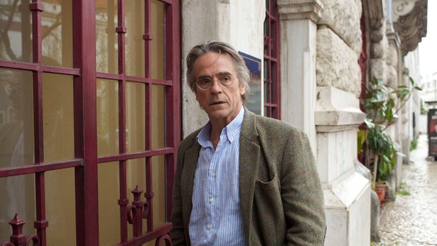 Jeremy Irons in "Night Train to Lisbon" (2013). He says his appetite for work is not what it was and he'd happily put his feet up for a year.