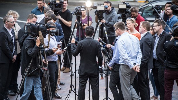 Sometimes mass media coverage is a symptom of a bigger problem: here Senator Sam Dastyari talks after resigning as opposition consumer affairs spokesman after revelations he asked a company with links to the Chinese government to refund $1600 worth of travel expenses. 
