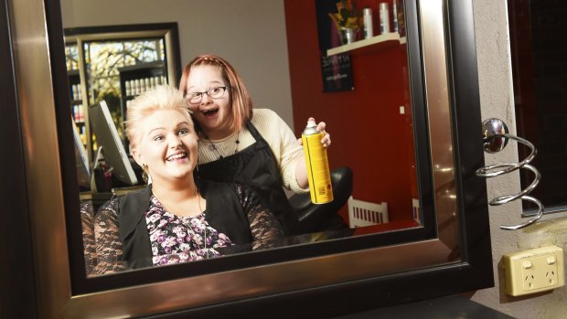'I really enjoy it,' says Jenna Rathgeber of working at her sister's salon.